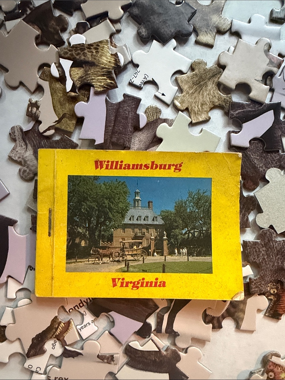 Vintage Williamsburg Virginia Booklet - Yellow & Blue Cover
